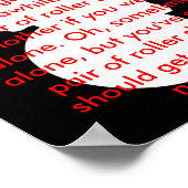 schaats voor roller : nieuwe merknaam poster (Hoek)