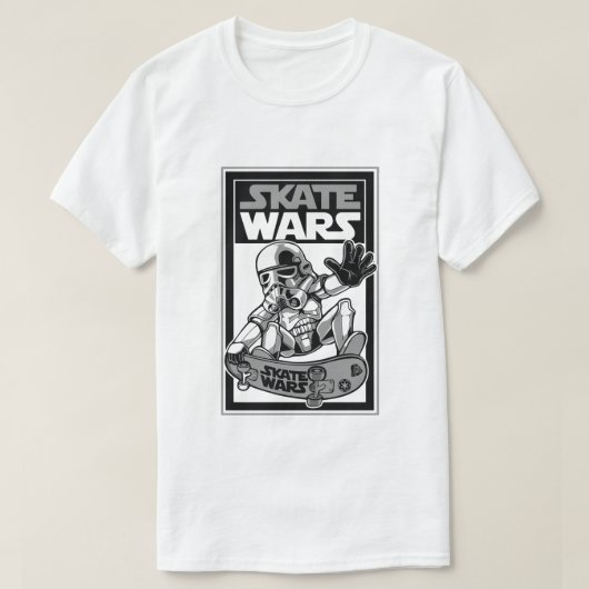 Schaats Wars – Galactische Streetwear T-shirt (Design voorkant)