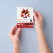 Schaats Winkelen, skateboarden Adverteren Flyer (Hand)