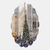 Schaatsbaan Kerstboom Londen UK Foto Ornament Kaart (Rechts)