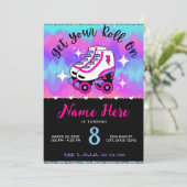 Schaatsbaan Schaatsverjaardagsfeestje Kaart (Staand voorkant)