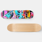 Schaatsboard-Abstract/ diverse kunst-Graffiti Gale Skateboard (Horizontaal)