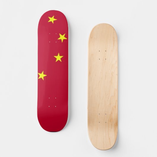 Schaatsboard met vlag van China Persoonlijk Skateboard (Voorkant)