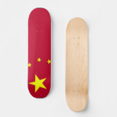 Schaatsboard met vlag van China Skateboard (Voorkant)