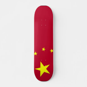 Schaatsboard met vlag van China Skateboard
