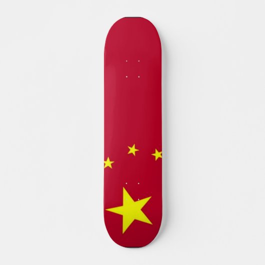 Schaatsboard met vlag van China Skateboard (Voorkant)