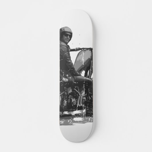 Schaatsdek met Chopper-motorrijder Skateboard (Voorkant)