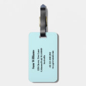 Schaatsen Bagagelabel (Achterkant verticaal)