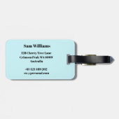 Schaatsen Bagagelabel (Achterkant horizontaal)