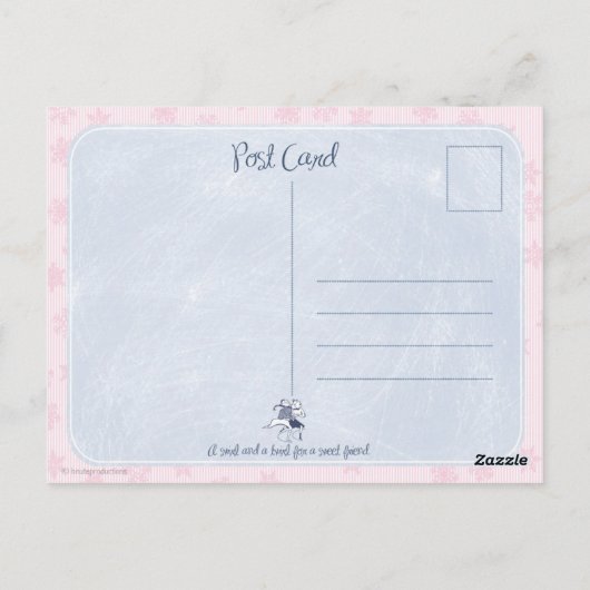 Schaatsen Bedankt Briefkaart (Achterkant)