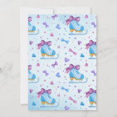 Schaatsen Bevroren Sprookje Sneeuwvlokken Verjaard Kaart (Achterkant)