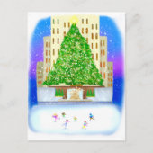 Schaatsen bij Rockefeller Center  Briefkaart (Voorkant)