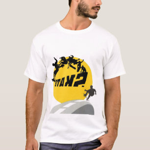 schaatsen bord t-shirt