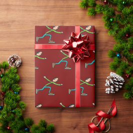 Schaatsen Cadeaupapier