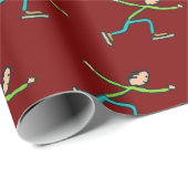 Schaatsen Cadeaupapier (Rol Hoek)