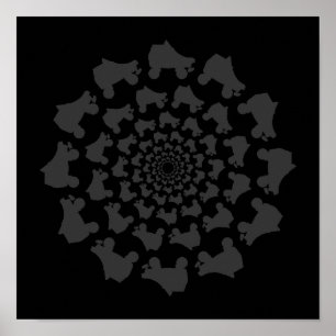 schaatsen cirkel poster