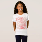 Schaatsen doodle stijl t-shirt (Voorkant volledig)
