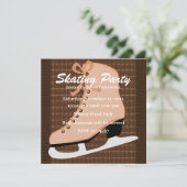 Schaatsen en Tweed Kaart (Staand voorkant)