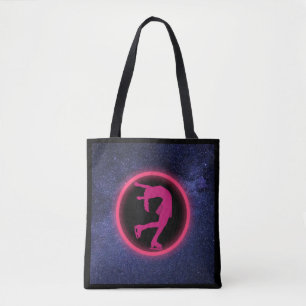 Schaatsen Galaxy kunstschaatsen Tote Bag