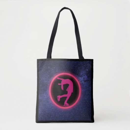 Schaatsen Galaxy kunstschaatsen Tote Bag (Voorkant)