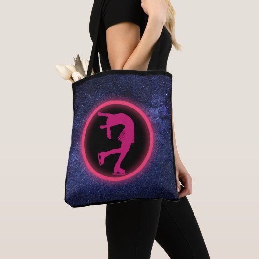 Schaatsen Galaxy kunstschaatsen Tote Bag (Dichtbij)