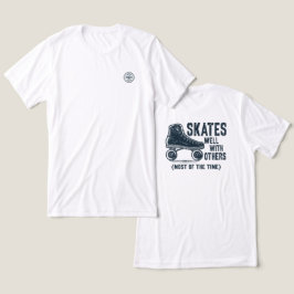 Schaatsen Goed Met Anderen - Back Graphics Tri-Blend Shirt