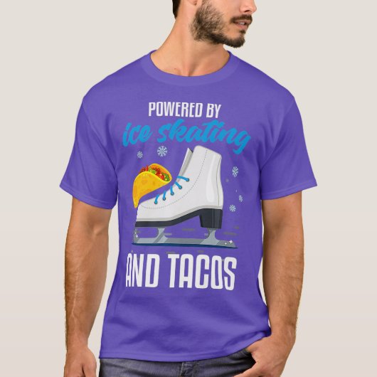 Schaatsen Grappige Taco Lover Quote IJsschaatser T-shirt (Voorkant)