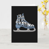 Schaatsen Ik ging liever schaatsen Kaart (Gele Bloem)