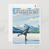 Schaatsen in Burlington Vermont Reizen Briefkaart (Voorkant / Achterkant)