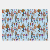 Schaatsen in het park inpakpapier vel (Voorkant 3)