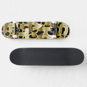 Schaatsen in Solid Gold Persoonlijk Skateboard (Horizontaal)
