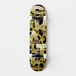 Schaatsen in Solid Gold Persoonlijk Skateboard