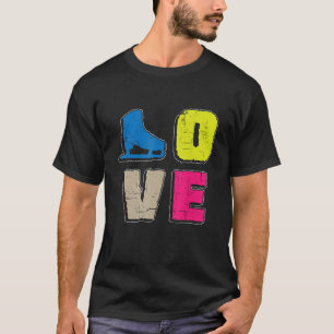 Schaatsen is liefde schaatsen schaatsen t-shirt