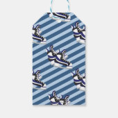 Schaatsen Jongen Verjaardagsfeestje Bedankt Favor Cadeaulabel (Achterkant)