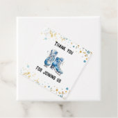 Schaatsen Jongens IJshockey Verjaardagsfeest Bedankjes Labels (In situ)