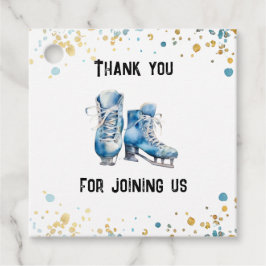 Schaatsen Jongens IJshockey Verjaardagsfeest Bedankjes Labels