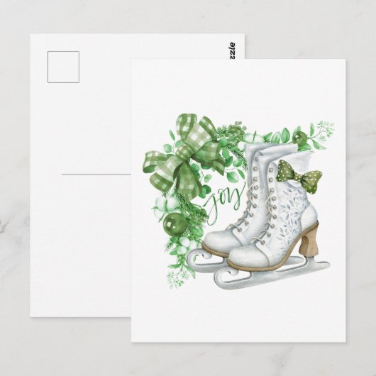 Schaatsen  Joy-afbeelding Briefkaart (Voorkant / Achterkant)