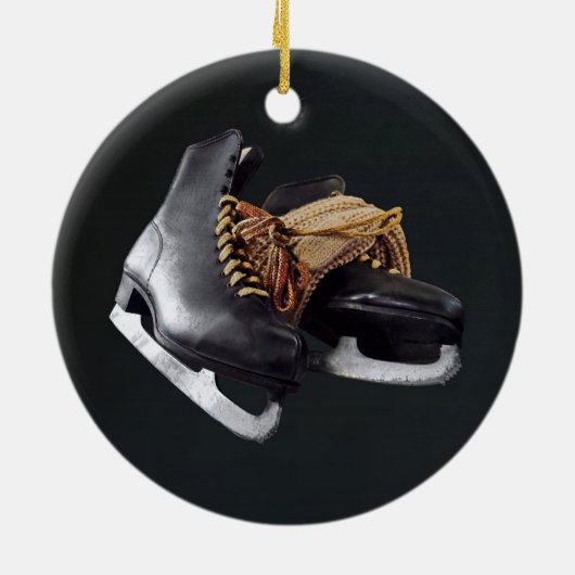  Schaatsen Keramisch Ornament (Achterkant)