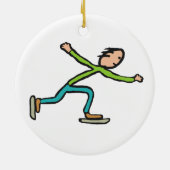 Schaatsen Keramisch Ornament (Achterkant)