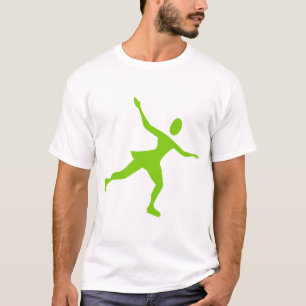 Schaatsen - Martiaans groen T-shirt