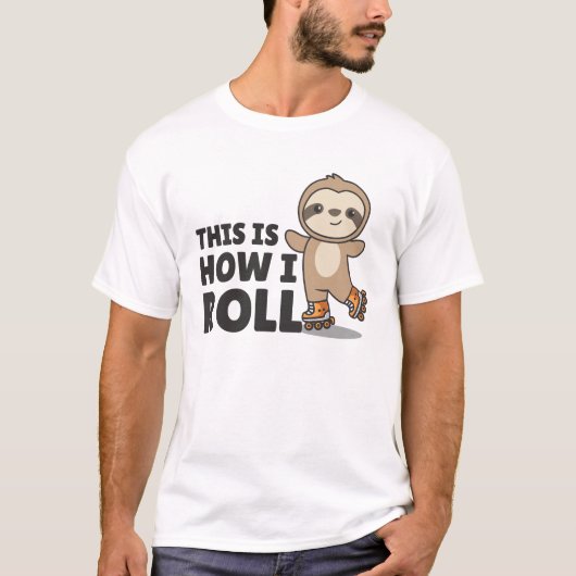 Schaatsen met de Slote Roller Funny Animals Roller T-shirt (Voorkant)
