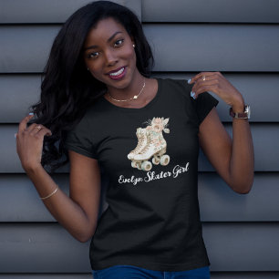 Schaatsen met rolgordel  lange beschermhoes T-S T-shirt