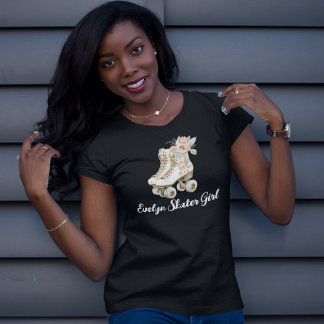 Schaatsen met rolgordel  lange beschermhoes T-S T-shirt