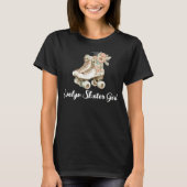 Schaatsen met rolgordel  lange beschermhoes T-S T-shirt (Voorkant)