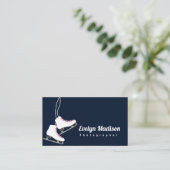 schaatsen met stijl in witte h768 visitekaartje (Staand voorkant)