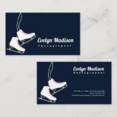 schaatsen met stijl in witte h768 visitekaartje (Voorkant / Achterkant)