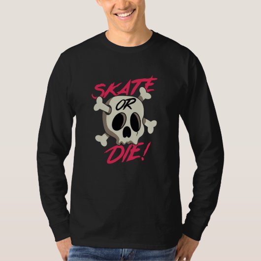 Schaatsen of Sterven T-shirt (Voorkant)