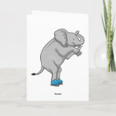 Schaatsen olifant Schaatsen Kaart (Achterkant)