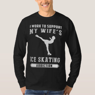 Schaatsen om te lachen: ijsverslaving T-shirt! T-shirt