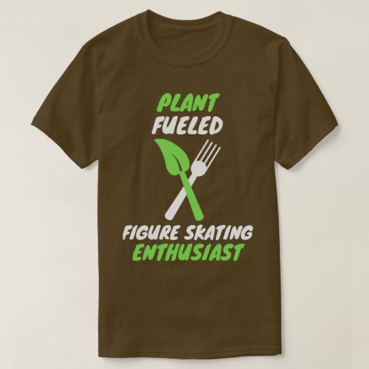 schaatsen op basis van plant t-shirt (Design voorkant)